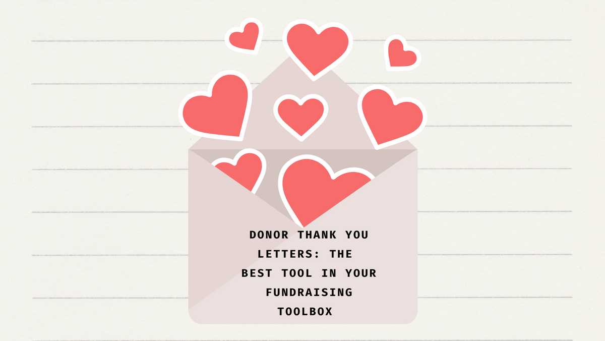 How to write a donor thank you letter