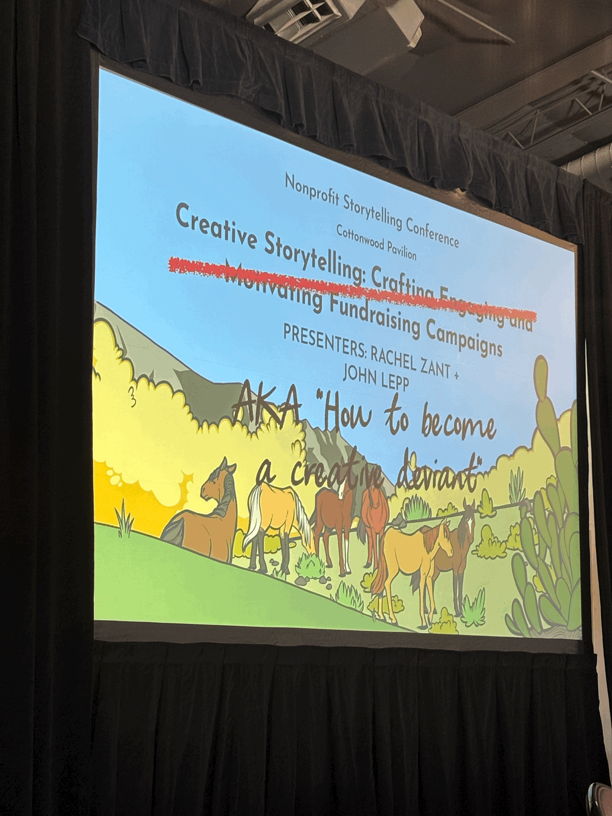 John Lepp presenting on "How to Become a Creative Deviant"! BRING IT, MY FRIEND! ❤️